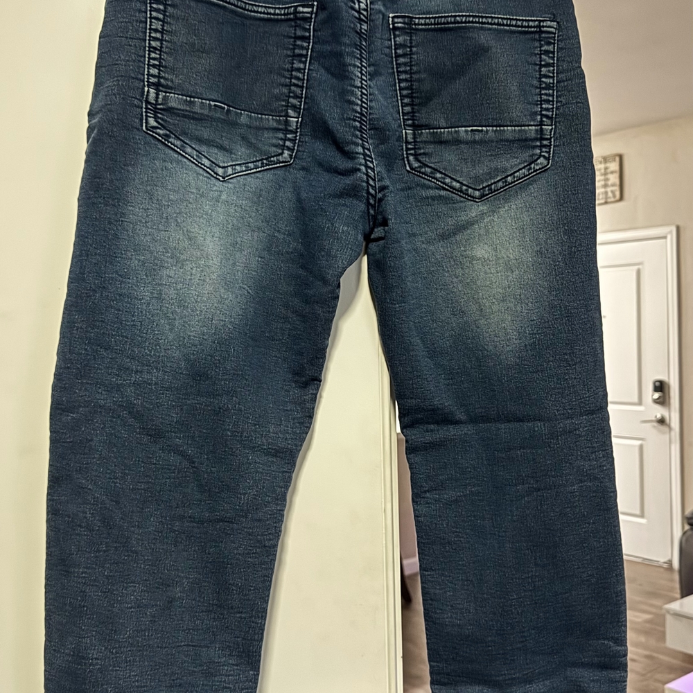 Relaxed Blue Jeans with Faded Wash